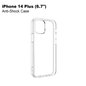 Green Anti-Shock Case for iPhone 14 Plus ( 6.7" ) - Clear