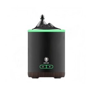 Green Smart Bakhour Mini Portable Incense Burner with Light - Black