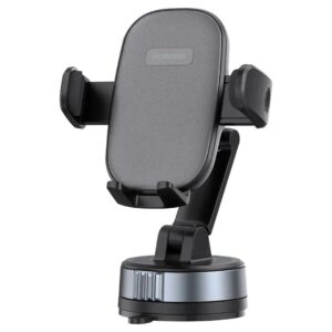 Porodo Robson Cradle Suction Car Phone Mount - Black