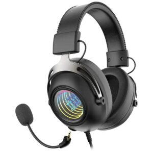 Porodo Gaming Infinity Mirror RGB Gaming headphone -Balck