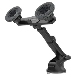 Porodo Dax-L Dual Magsafe Car Phone Mount - Black