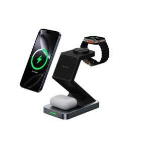 Porodo 15W 4-in-1 S-Shaped Wireless MagSafe charger