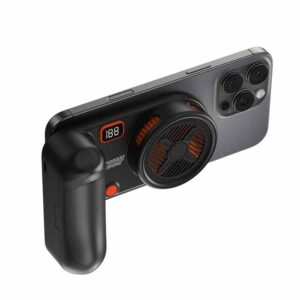 Porodo Gaming ArcticChill Magnetic phone cooler+5000mah Battery - Black/Orange