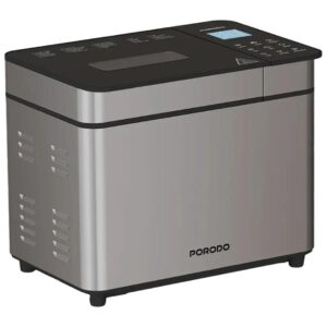 Porodo Lifestyle Khabaz 25 in 1 Stainless Steel Smart Bread Maker - Silver & Black