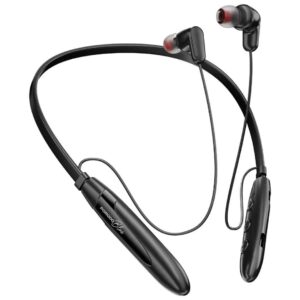 Porodo Blue  Wireless Magnetic Neckband with 16 hrs Battery Life - Black