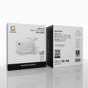 Master 30W CAHRGER 1 PORT TYPE C - WHITE