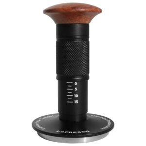 LePresso Auto Pressure Release 58mm Tamper with Thread Base - Black