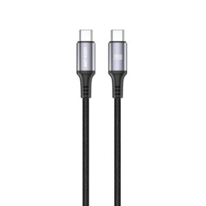 Green Lion 240W USB-C to USB-C Ultra-Fast Charging 1m Braided Cable - Black