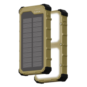 Powerology Solara 10000mAh IP66 PD22.5W Built in Dual LED Panels Solar Power Bank -