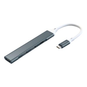 Porodo Play-X 4 IN 1 Type C Hub - Grey