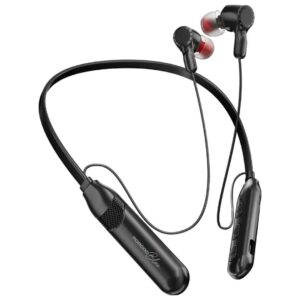 Porodo Blue  Wireless Magnetic Neckband with 16 hrs Battery Life - Black