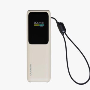 Porodo 100W 20000 mAh Powerbank With TFT Display - Beige