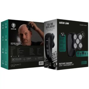 Green Lion Rotary Shaver 5 in 1 Grooming Kit - Black