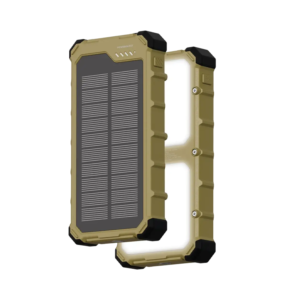 Powerology Solara 20000mAh IP66 PD22.5W Built in Dual LED Panels Solar Power Bank -