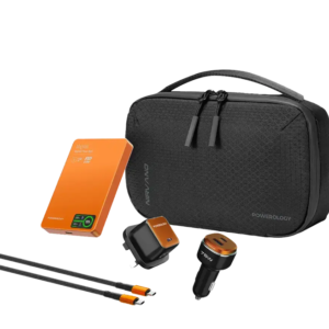 Powerology 5-1 Travel Combo Kit "NIRVANO" Car charger,Powerbank,C-C Cable ,45w Type-c