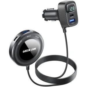 Green Lion 5 IN1 MULTIPORT Car Charger Kit PD 30W - Black