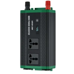 Green Lion GC-350 Car Inverter 800W Power DC 12V - 2 AC Sockets  PD30W - Black