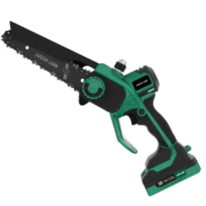 Green Lion GES-6 Cordless Electric Chainsaw 6'' Bar 20V 2.0Ah Battery - Green