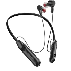 Porodo Blue  Wireless Magnetic Neckband with 16 hrs Battery Life - Black