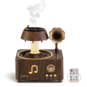 Porodo Lifestyle "Concord" Aroma Diffuser 250ml with Whitenoise and Bluetooth - Brown