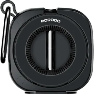 Porodo Loop Adjustable Travel Mount Magnetic Phone Holder - Black