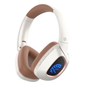 PORODO SOUNDTEC Clap 500mAh BT 5.4 ANC HEADSET FOLDABLE -BEIGE