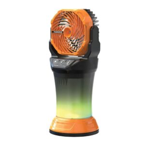 Porodo FreshPulse 15000mAh 4 Speed  Mist Fan with RGB Light - Orange & Black