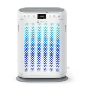 Master Smart Air Purifier with H13 HEPA Filter 250 CADR with Touch Panel & Quiet Mode-White