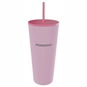 Porodo  Lifestyle Stainless Steel  710ml Double Wall Tumbler- Pink