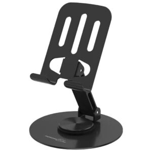 Porodo Blue  360 Degree Rotating Desktop Phone Holder - Black