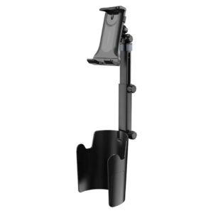 Porodo Blue Car Cup Phone Holder with  Extended Length - Black