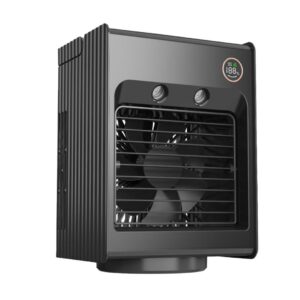 Porodo Lifestyle Air & Mist Misting Air Cooling Fan - Black