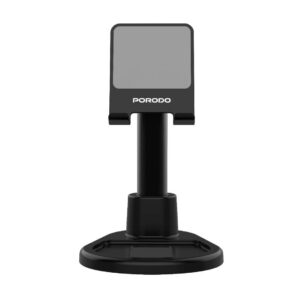 Porodo Multi-Angle Dock Phone & Tablet Stand With Adjustable Telescopic Rod - Black