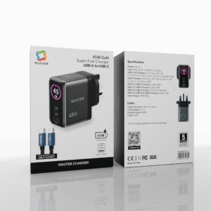 Master 45W charger with cable 60W-Gray