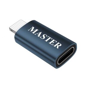Master USB-C Female to Lightning Male Adapter - Blue