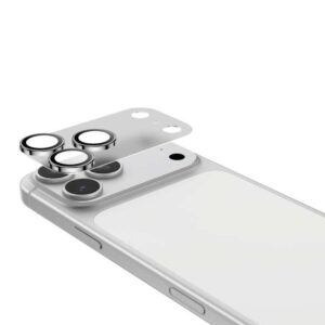 Master Full Cover 3D Camera Lens for iPhone 17 Pro Max - Silver