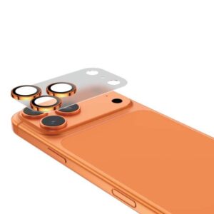 Master Full Cover 3D Camera Lens for iPhone 17 Pro Max - Orange