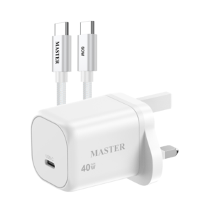 Master GaN 40W Dynamic Power Charger to 60W Max  -White