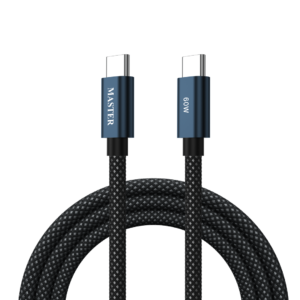 Master Braided USB-C to C Cable 1.2M, 60W - Black