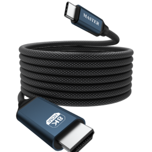 Master Braided Magnetic USB-C to HDMI Cable, 8K60Hz - Black