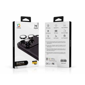 Master 3D Camera Lens Aluminium for iPhone 17 Pro-17 Pro Max - Black