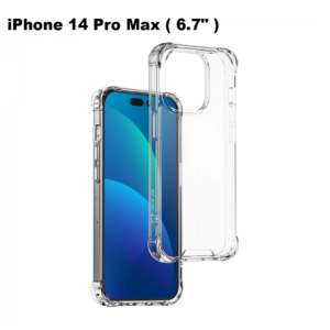 Green Rocky Series 360° Anti-Shock Case for iPhone 14 Pro Max ( 6.7" ) - Clear