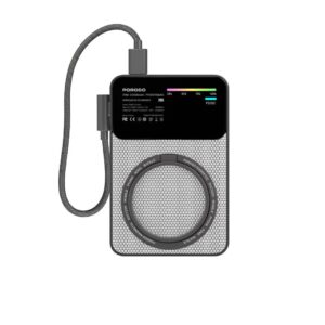 Porodo Yas 10000mAh Qi2 Magsafe Powerbank with PD 20W Type -C to C cable and