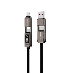 Porodo  4-1 Cable with 240W Digital Display - Grey