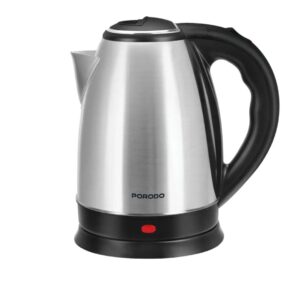 Porodo Lifestyle Pyro Electric Stainless Steel 1.8 Ltr Kettle- Silver & Black