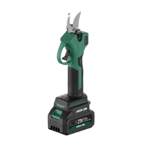 Green Lion GSH-400 Electric Pruning Shears Tool - 2*21V Cordless 3.0Ah Battery-Green