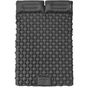 Green Lion Double Air Bed Inflatable Air Mattress - Gray
