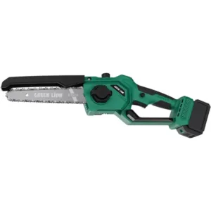 Green Lion GES-8 Brushless Cordless Chainsaw -  8" Bar Length  - 2*21V 3.0Ah Battery