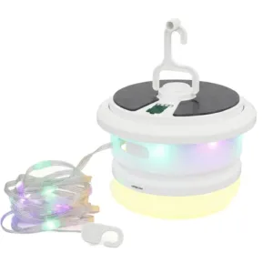 Green Lion Solar LED Lumex Camping Light and Built-in  String Light  500 LM  - White