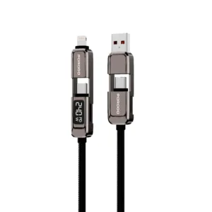 Porodo  4-1 Cable with 240W Digital Display - Grey